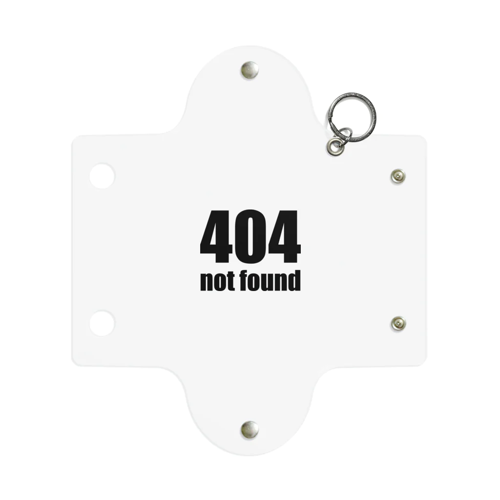 風天工房の404 not found（黒） ミニクリアマルチケース