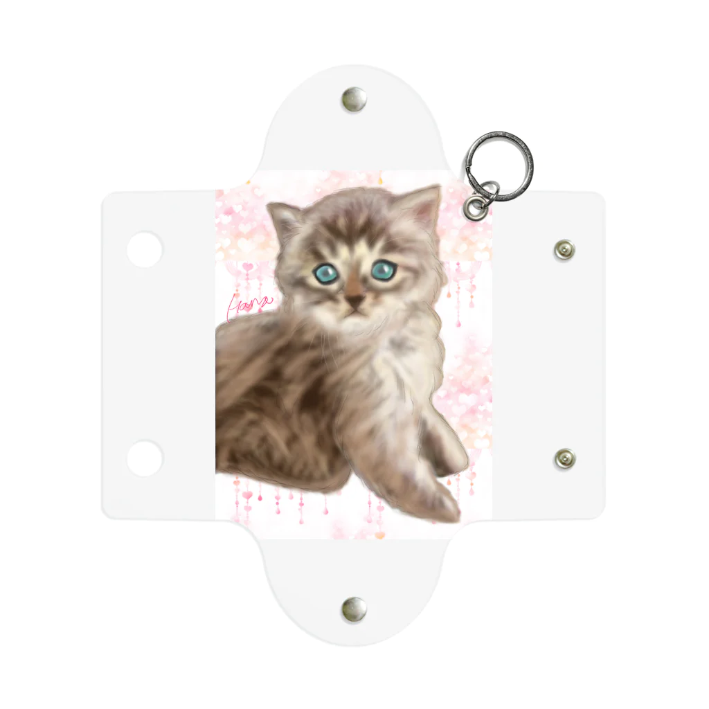 アニマルデザインはなの遊んでほしい子猫 Mini Clear Multipurpose Case