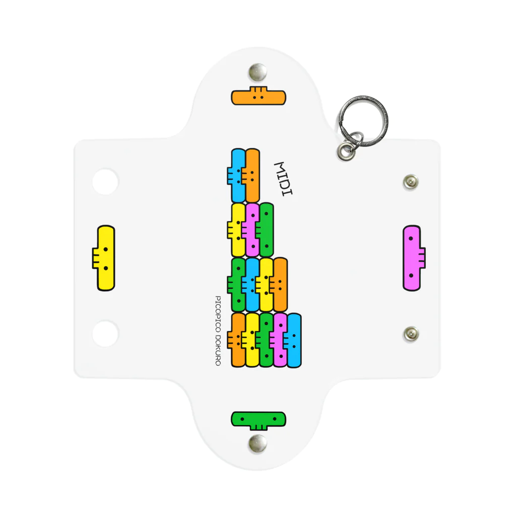 チャカさんと愉快な仲間達のMIDIドクロ_ミニクリアマルチケース Mini Clear Multipurpose Case