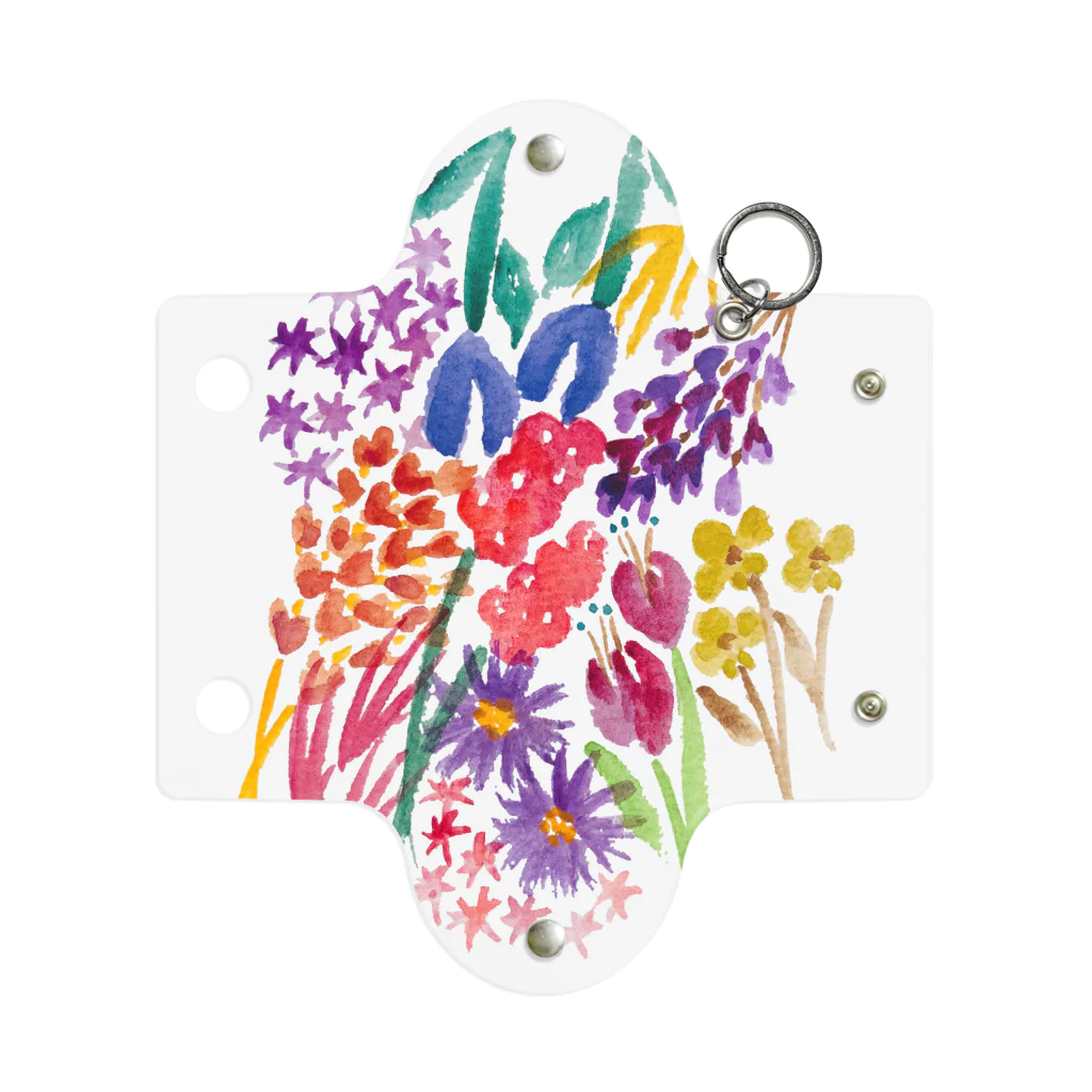 n_makiのflower Mini Clear Multipurpose Case