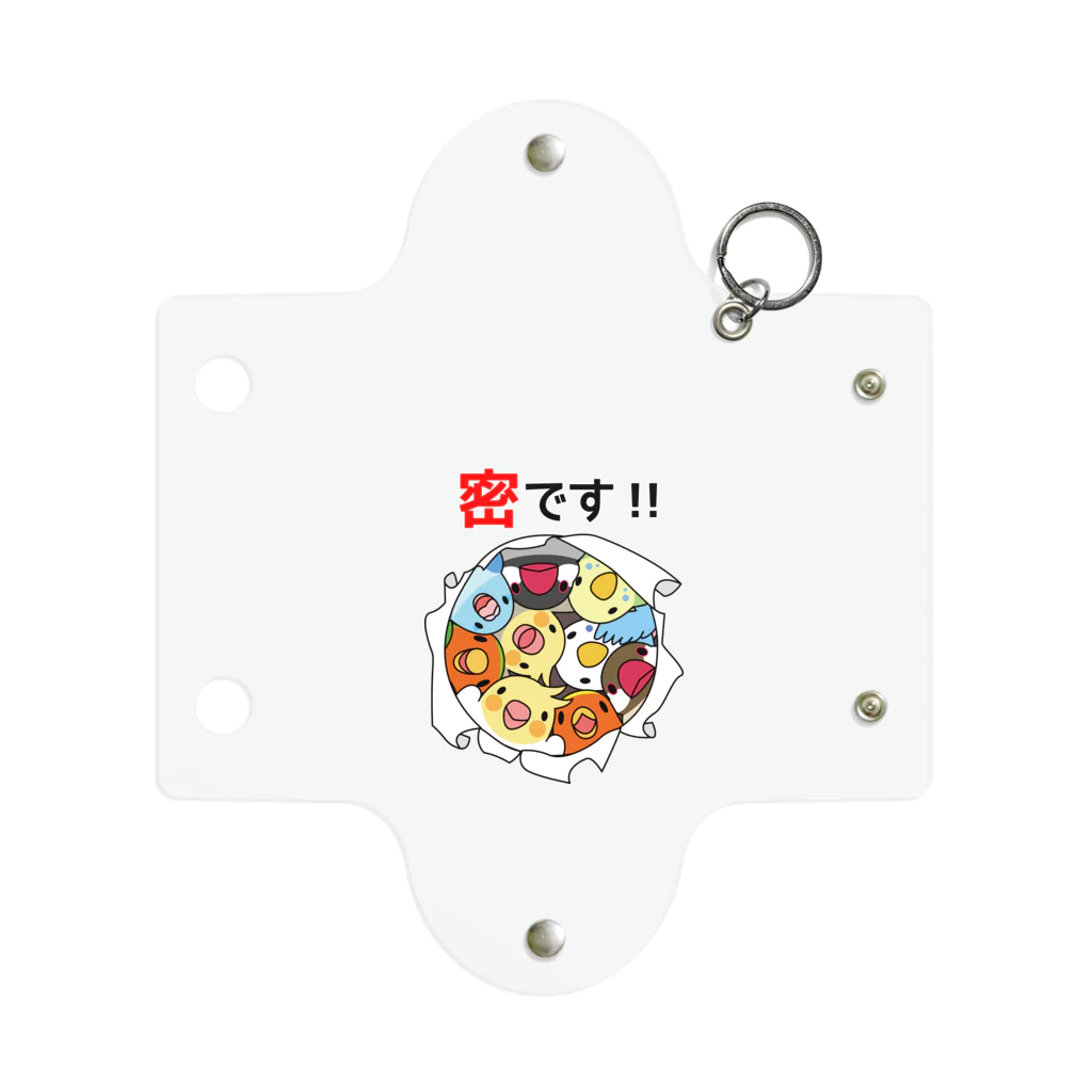 まめるりはことりの密です！鳥まみれ3密【まめるりはことり】 Mini Clear Multipurpose Case