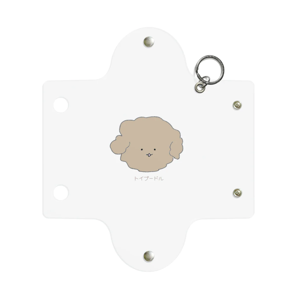 ポケットにビスケット🍪のトイプードルのぽめ Mini Clear Multipurpose Case