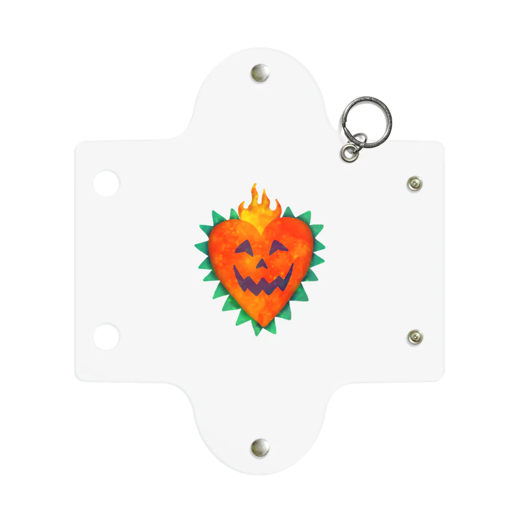 れなしやの🧡🎃Halloween heart pumpkin🎃🧡 Mini Clear Multipurpose Case