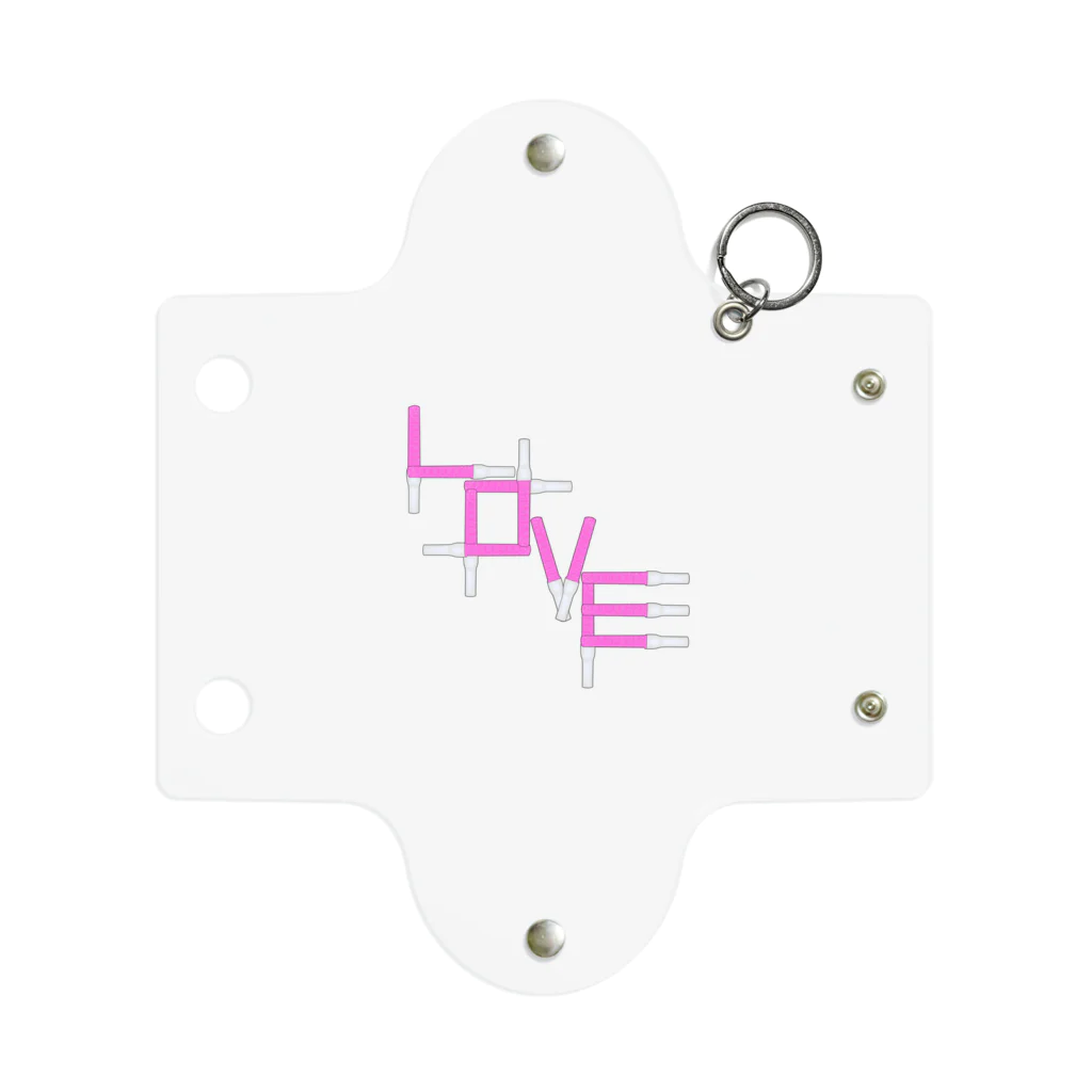 みかんの実のアクスタケース ペンライトLOVE pink Mini Clear Multipurpose Case