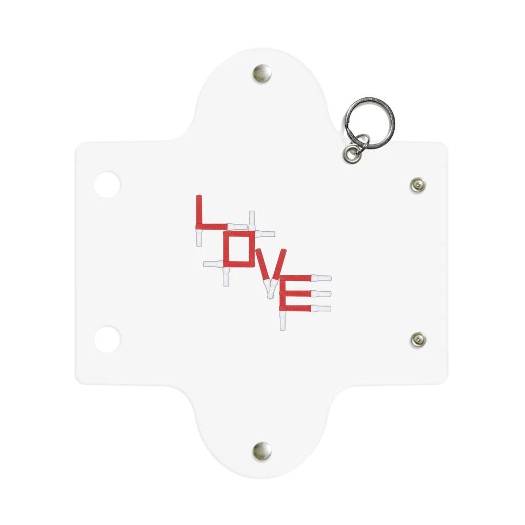 みかんの実のアクスタケース ペンライトLOVE red Mini Clear Multipurpose Case