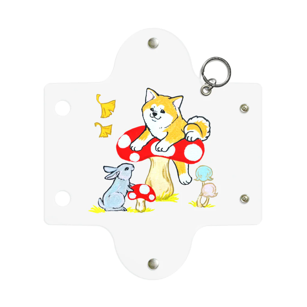 春風工房の秋！きのこ狩り🍄秋田犬とウサギは友達❤️ Mini Clear Multipurpose Case