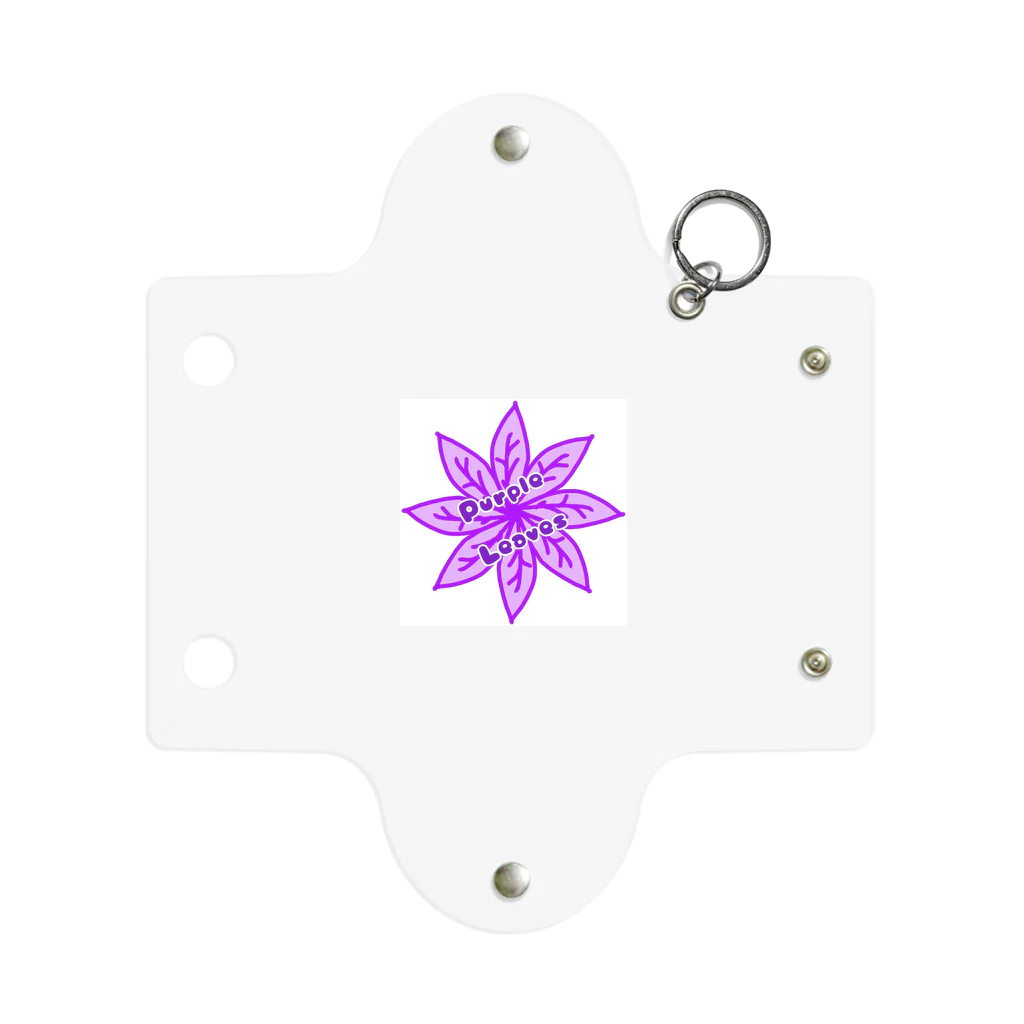 HAKOCHINのPurple Leaves Mini Clear Multipurpose Case