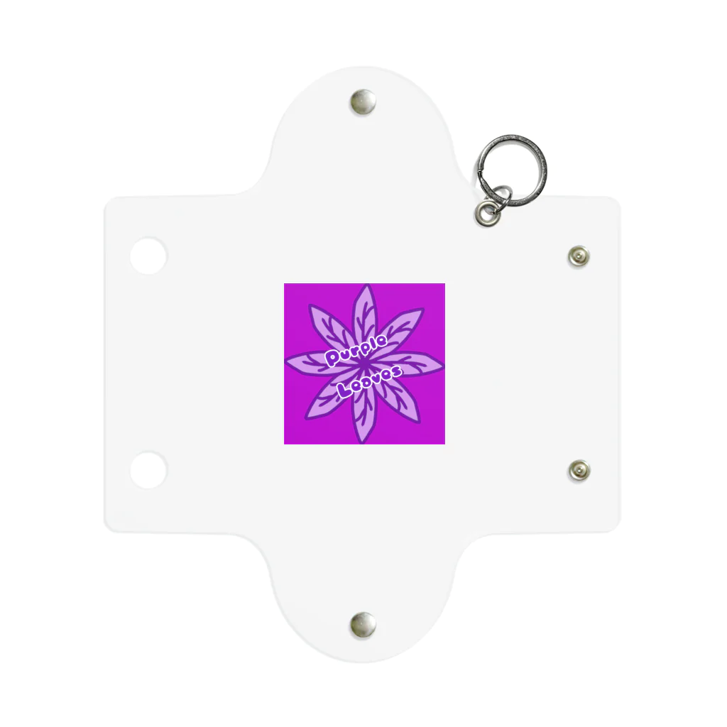 HAKOCHINのPurple Leaves Mini Clear Multipurpose Case