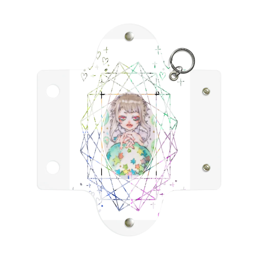 pontaro-の星集め Mini Clear Multipurpose Case