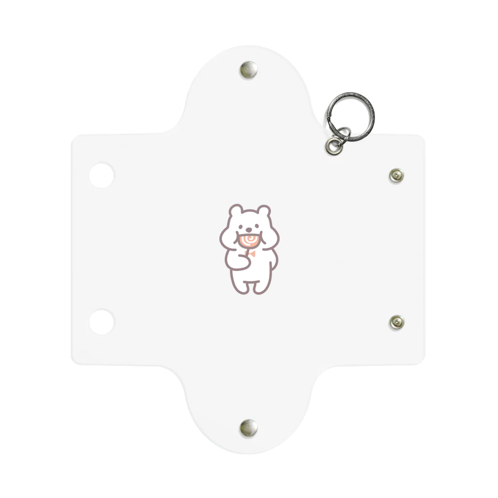 はるきちのLITTLE WHITE BEARS(もぐもぐ） Mini Clear Multipurpose Case