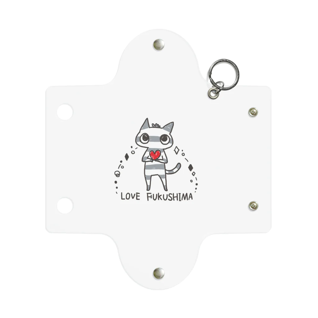 ✴FUKUSHIMAにゃんだべえ店✴のにゃんだべえ_LOVE FUKUSHIMA Mini Clear Multipurpose Case