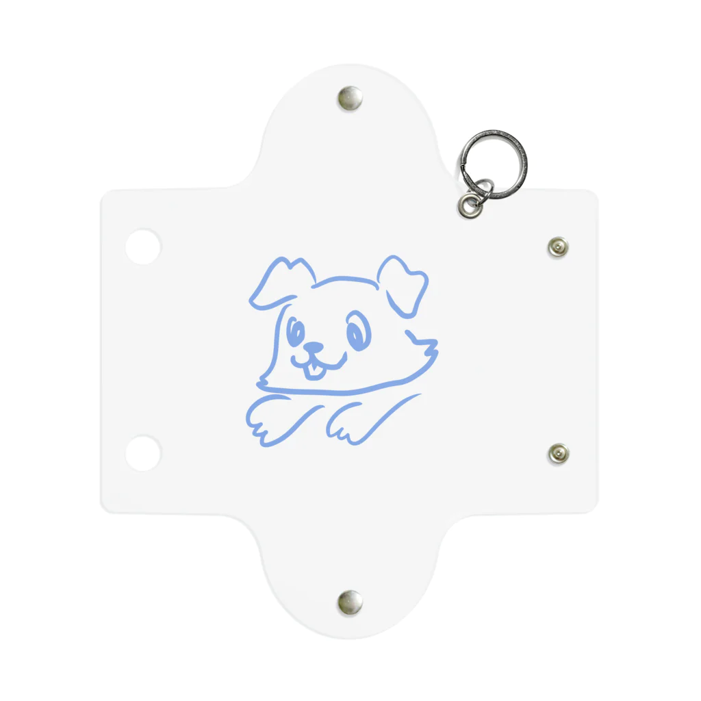 微々子(Viviko)の利き手じゃない手で描いた犬 Mini Clear Multipurpose Case