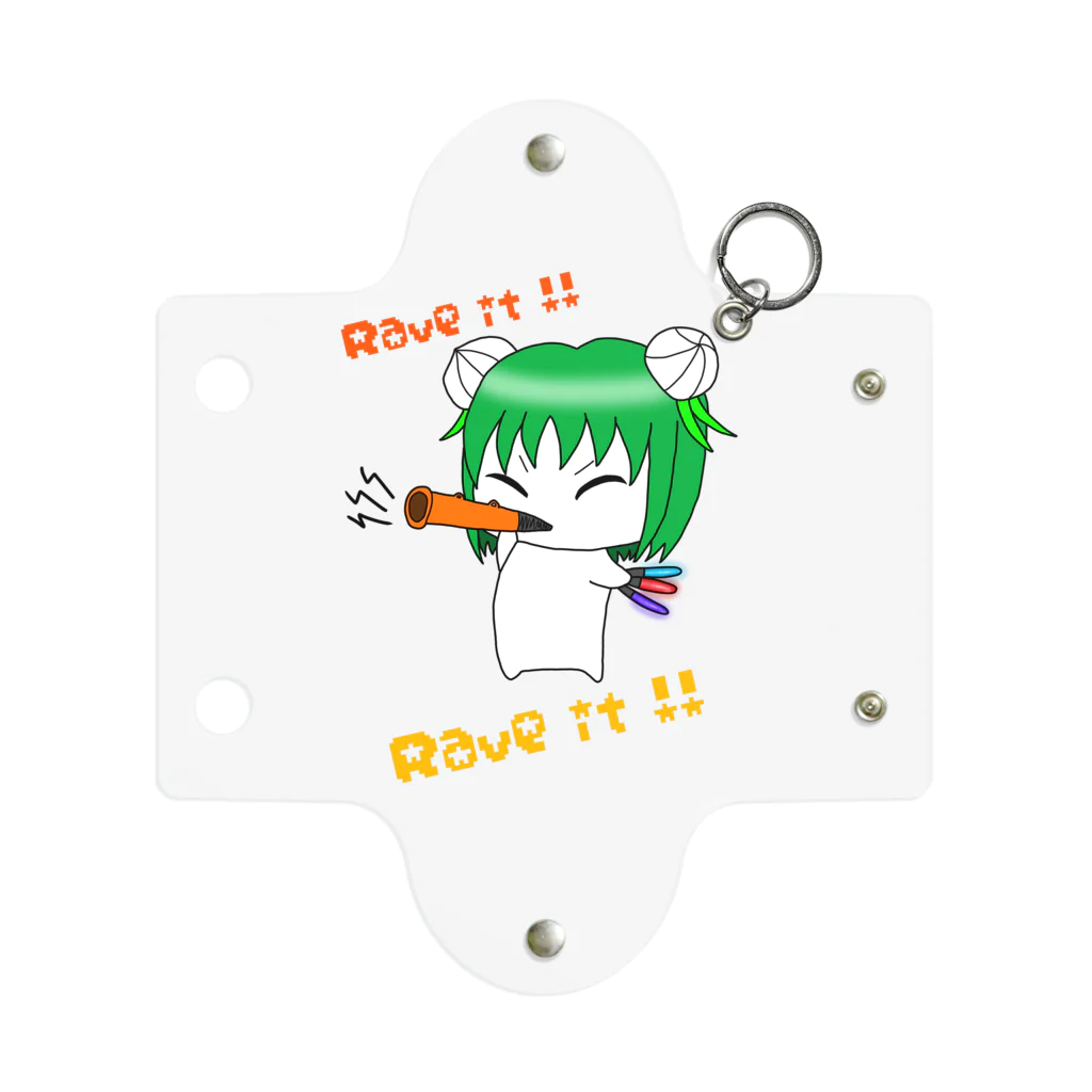 ぷらなりあん工房@物販のレイヴホーンを吹くバイモちゃん Mini Clear Multipurpose Case