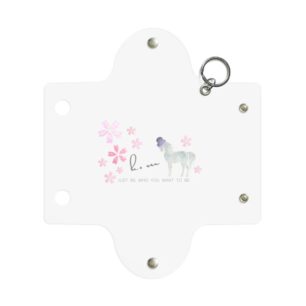 ClubHMのSpring Horse 桜帽子 Mini Clear Multipurpose Case