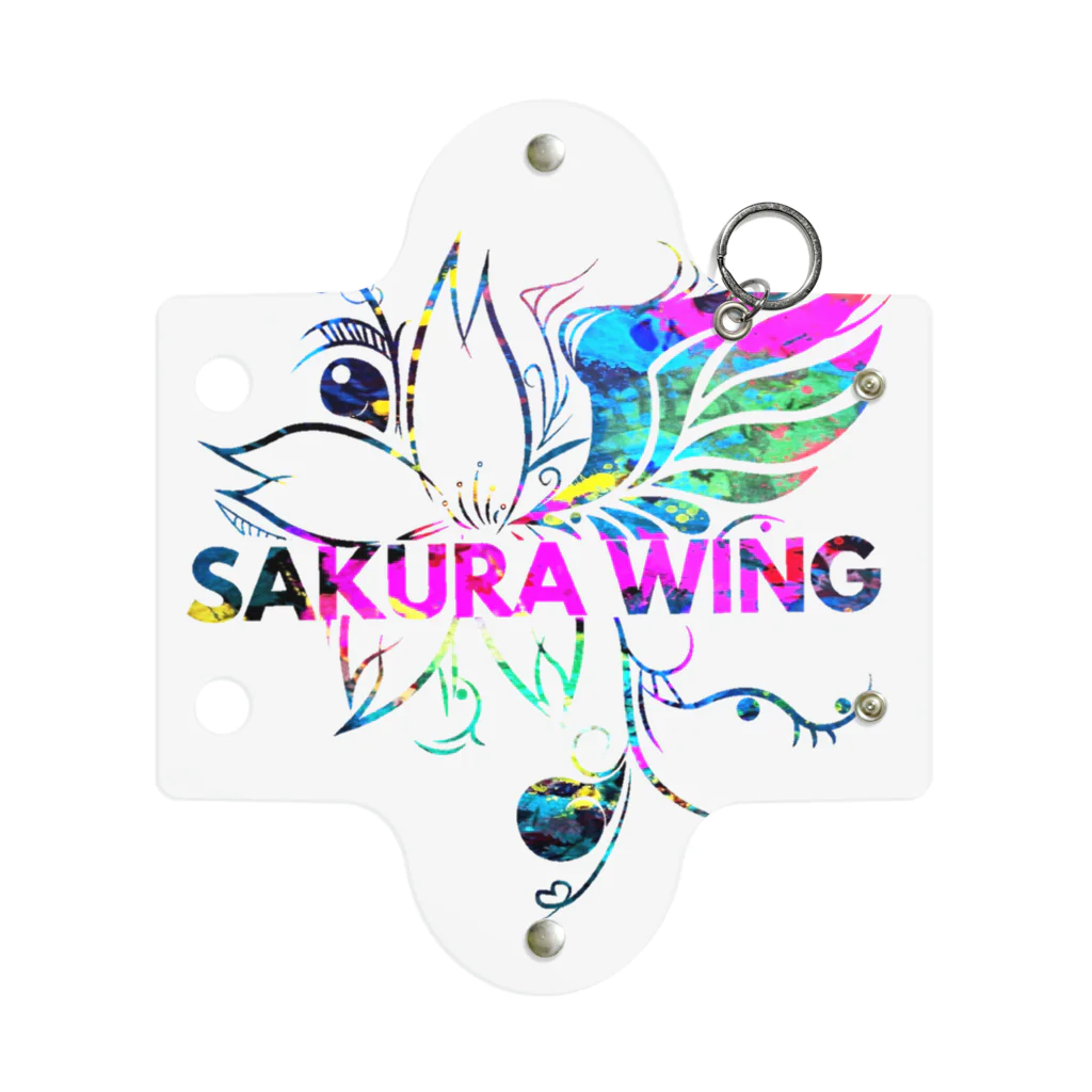 SAKURA WING LLC.のSAKURA WINGロゴ カラフル Mini Clear Multipurpose Case