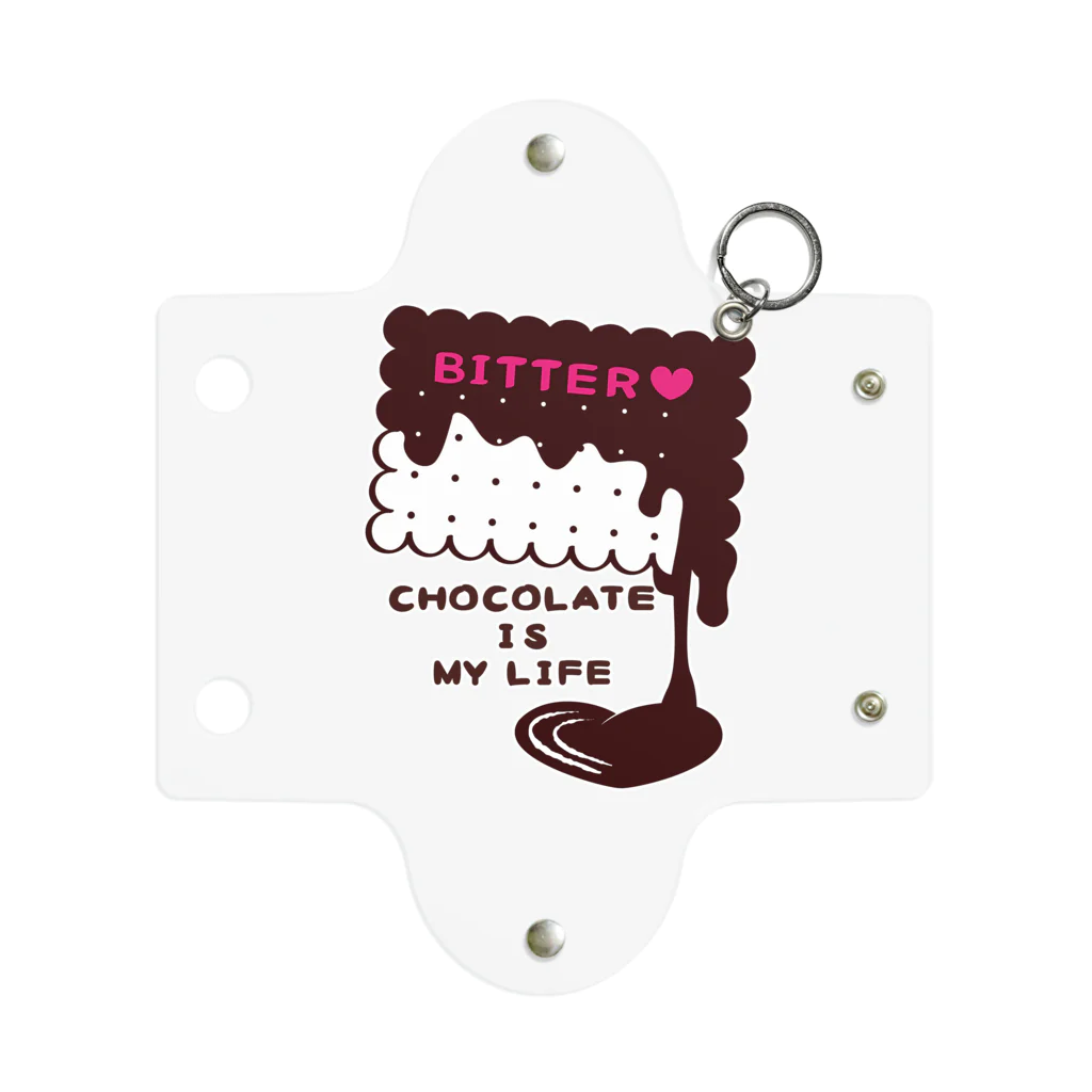 イラスト MONYAAT のCT99 CHOCOKATE IS MY LIFE*E Mini Clear Multipurpose Case