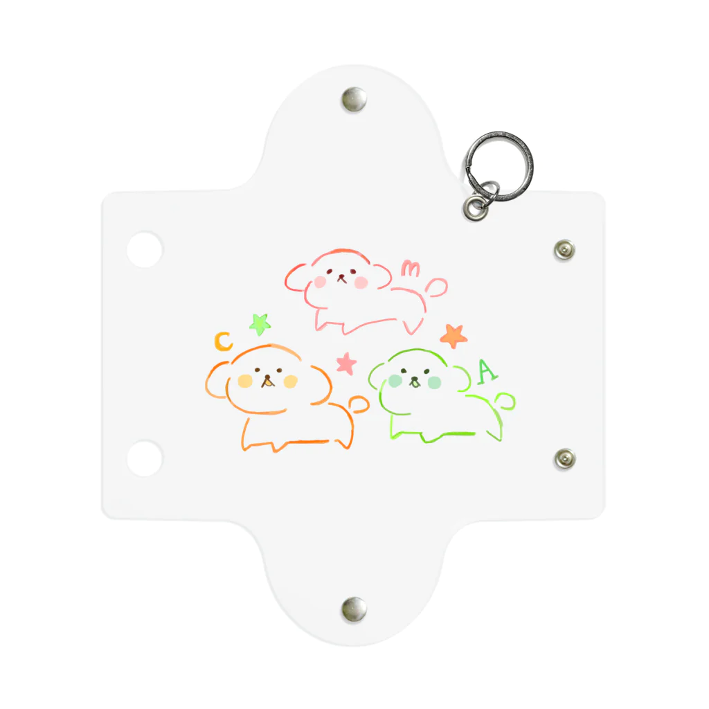 はるちゃこ🐼🌷のわんちゃんトリオ🐶 Mini Clear Multipurpose Case