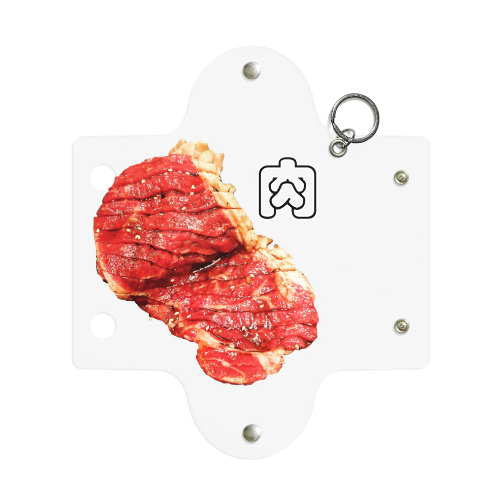 魚肉販売所の生肉肉 Mini Clear Multipurpose Case