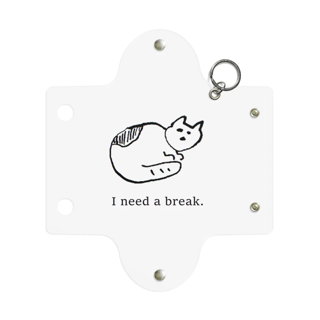 よこづな文庫のI need a break. Mini Clear Multipurpose Case