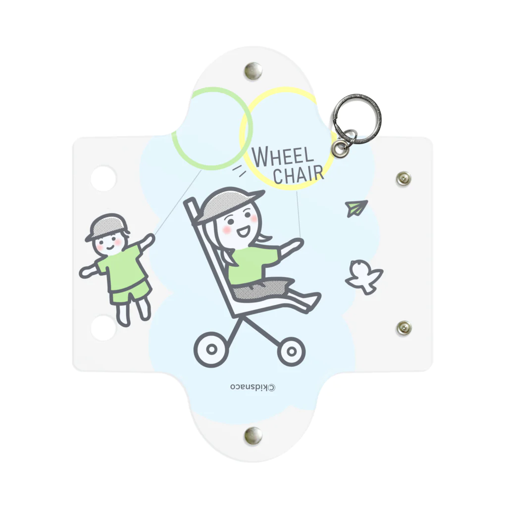 kidsnaco （きづなこ）の空をお散歩（車いす・女の子） Mini Clear Multipurpose Case