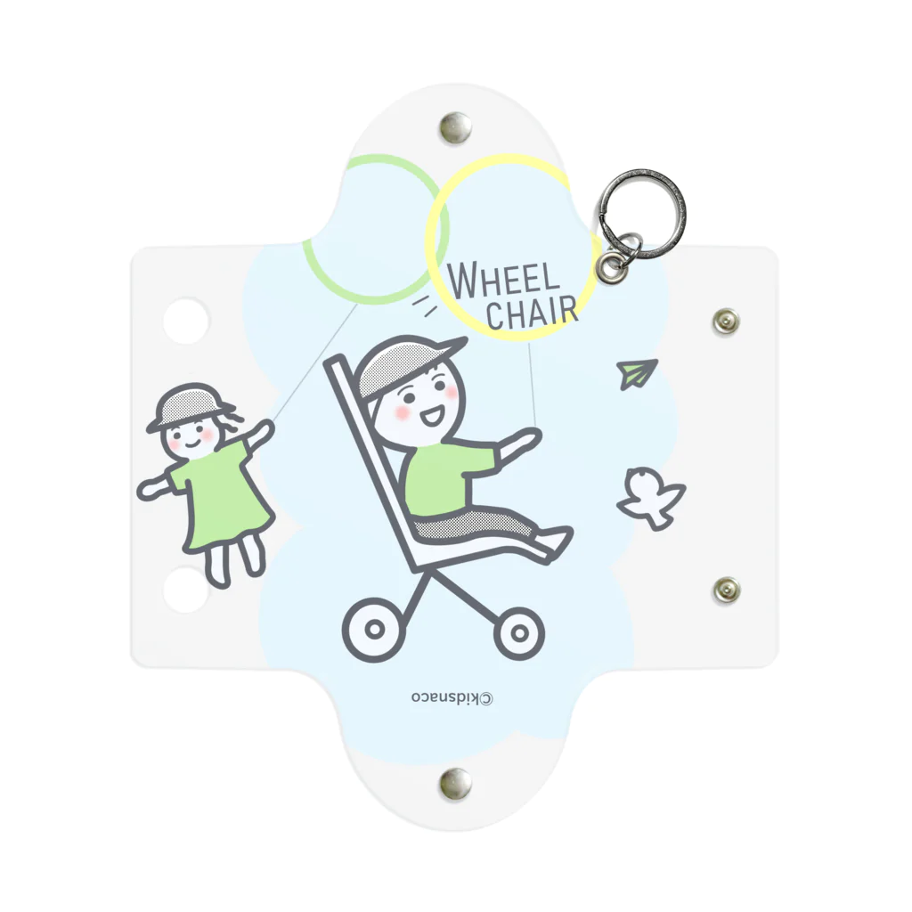 kidsnaco （きづなこ）の空をお散歩（車いす・男の子） Mini Clear Multipurpose Case