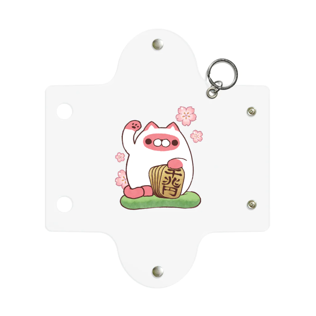 にゃんぱん屋さんのまねきジャムねこ Mini Clear Multipurpose Case