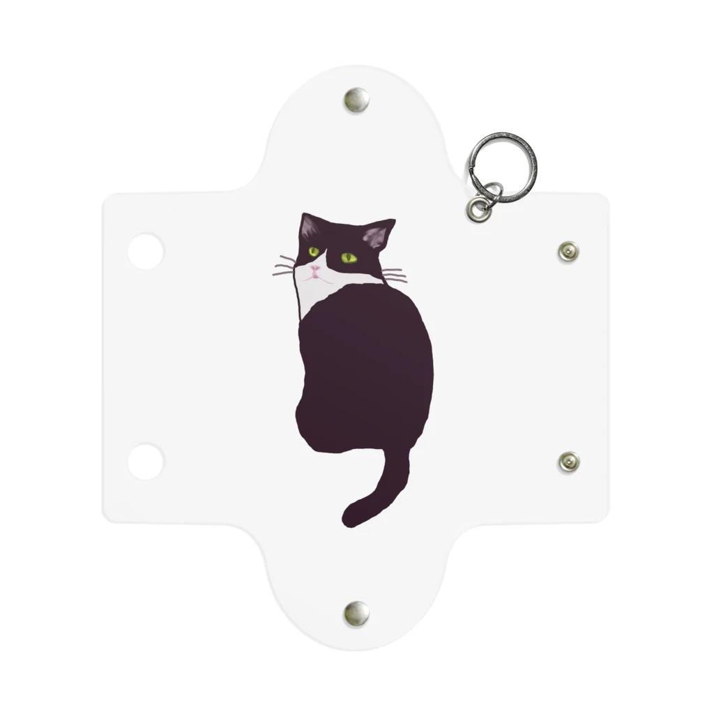 lemole スズリ店のハチワレねこ Mini Clear Multipurpose Case