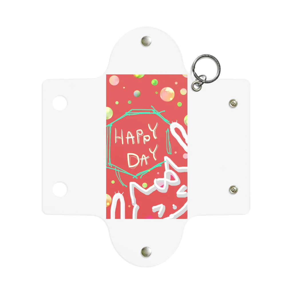 HOME-HASUのはぴねこ Mini Clear Multipurpose Case