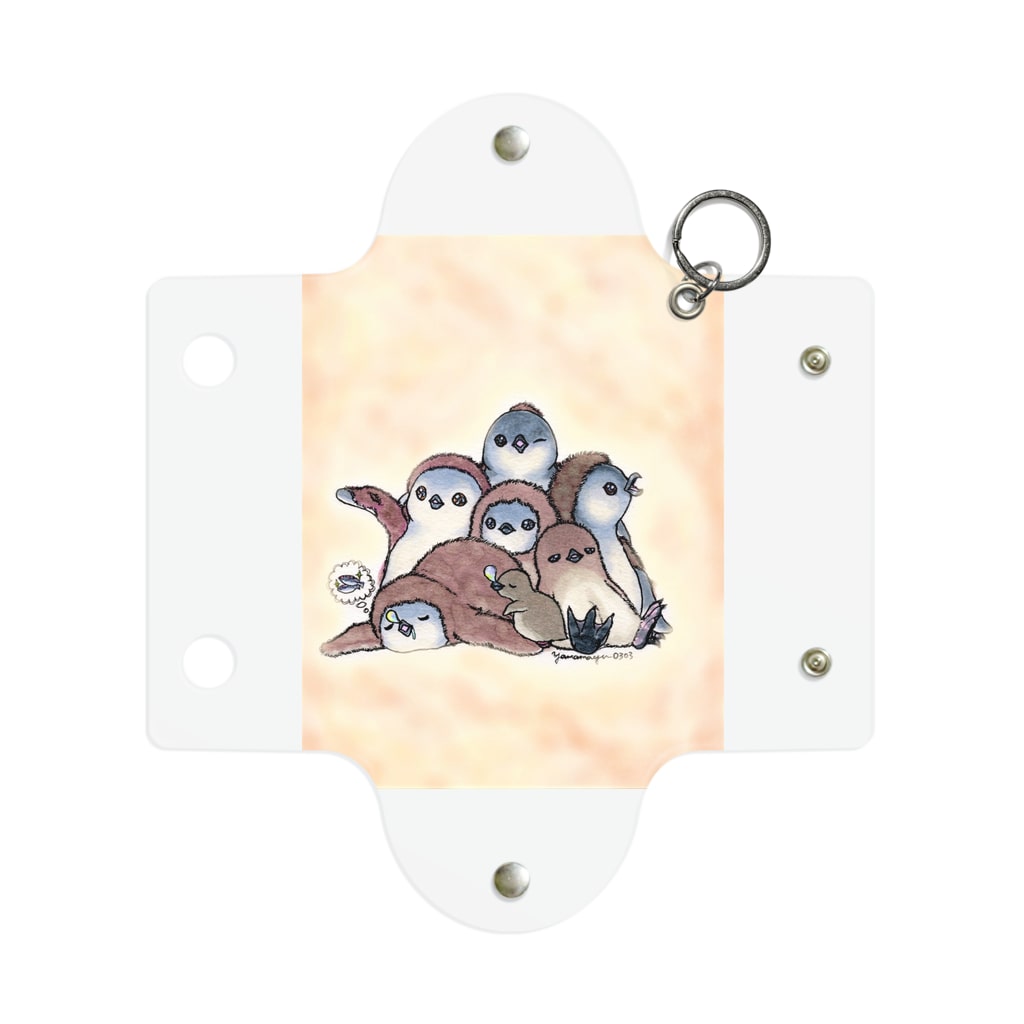 ヤママユ(ヤママユ・ペンギイナ)のもふもフンボ(ヒナ) Mini Clear Multipurpose Case
