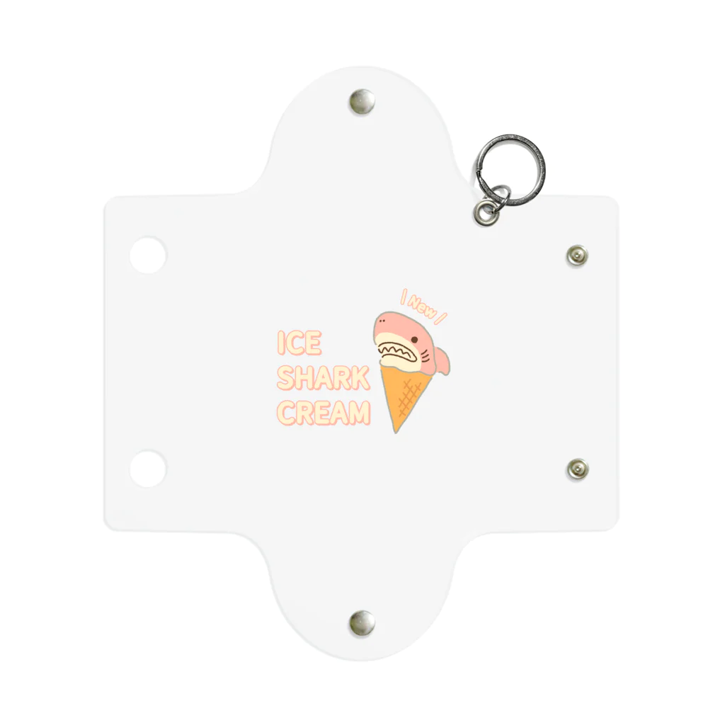 サメ わりとおもいのアイスクリームなサメさくら Mini Clear Multipurpose Case