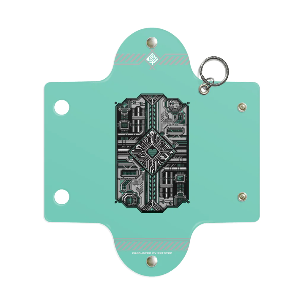 ExistedのドットCIRCUIT-001 HEART-MINT Mini Clear Multipurpose Case