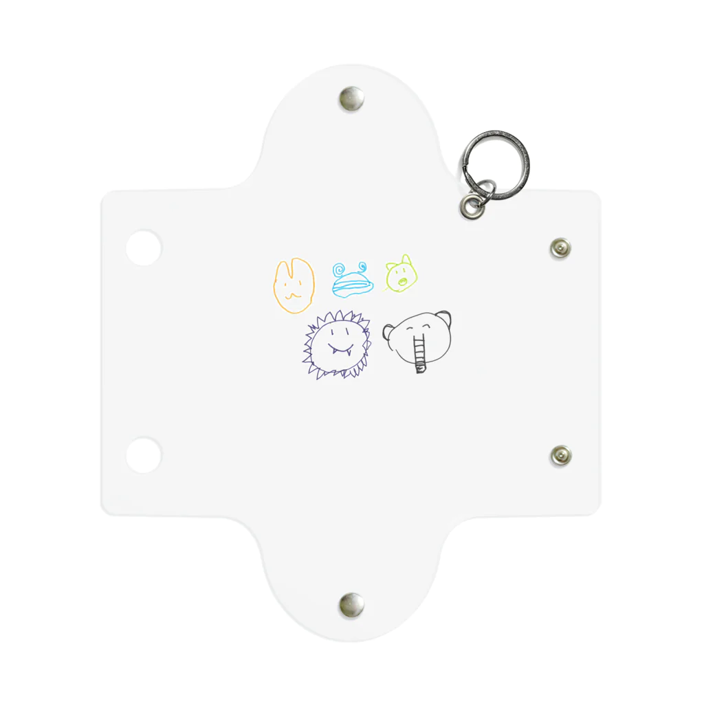 スコラ南京都のお店の動物いっぱい Mini Clear Multipurpose Case