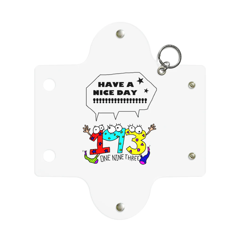 ONE NINE THREE(ワンナインスリー)の193トリオ｢HAVE A NICE DAY!!!｣ Mini Clear Multipurpose Case