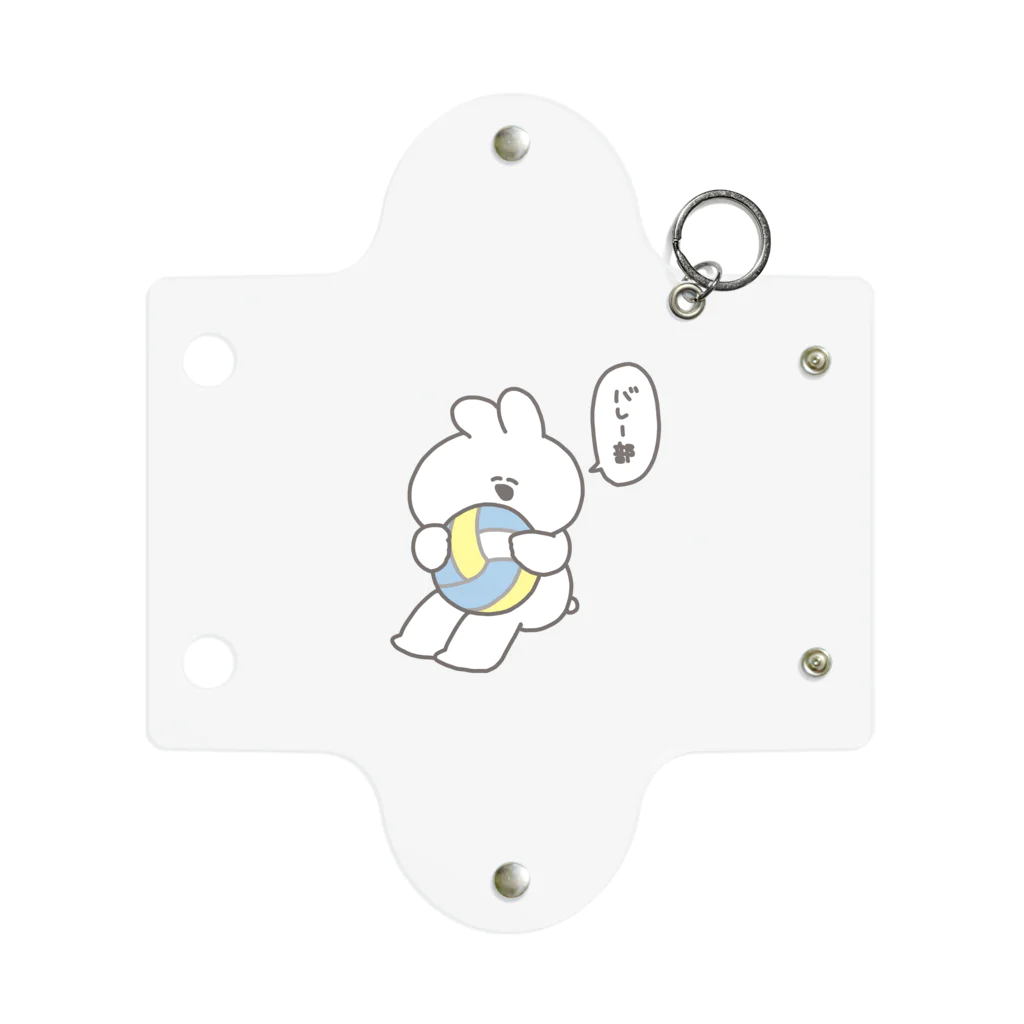 ナポリのSUZURIのバレー部うさちゃん Mini Clear Multipurpose Case