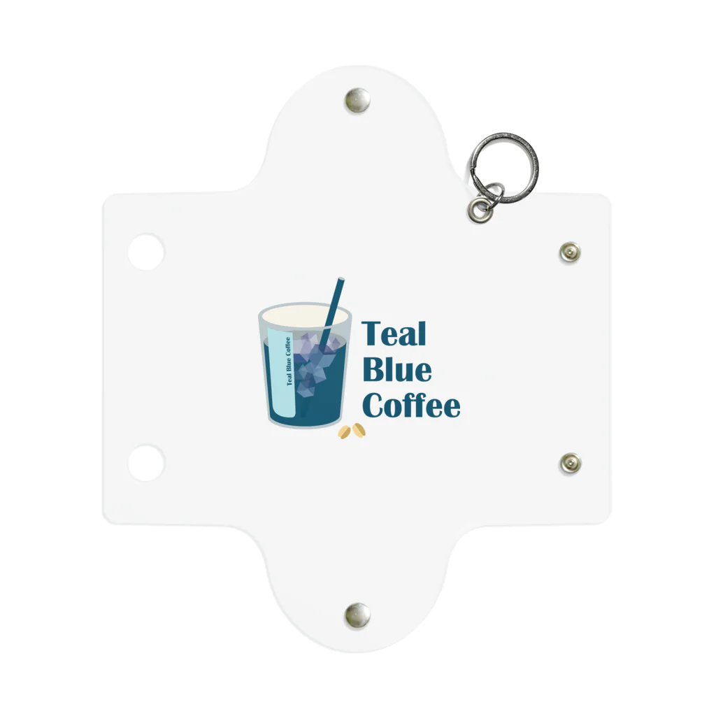 Teal Blue Coffeeのアイスコーヒーをどうぞ Mini Clear Multipurpose Case