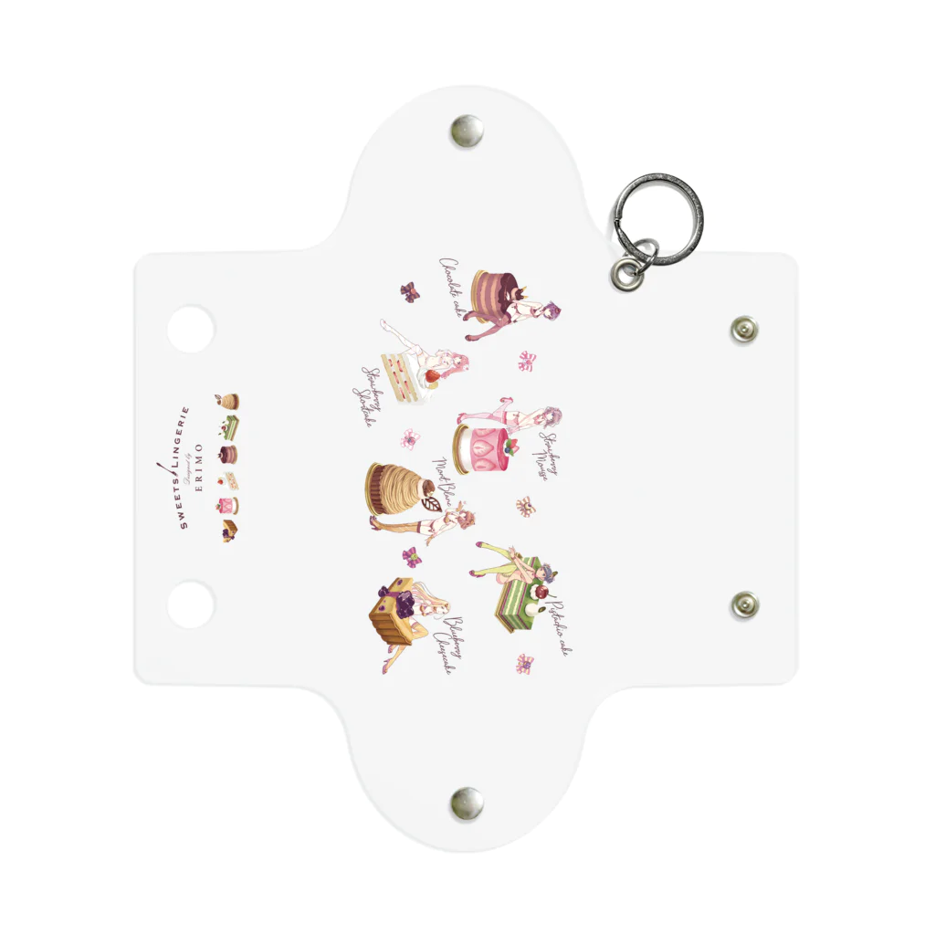 ERIMO–WORKSのSweets Lingerie mini clear multi case "SWEETS PARTY"  ミニクリアマルチケース