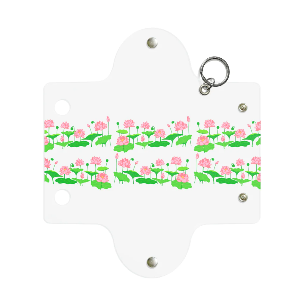 yumyamのここが蓮池になるイラスト(小さい柄) Mini Clear Multipurpose Case