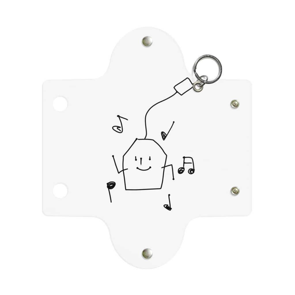 さつきうさぎえびえびショップのダンスダンスティーバッグくん Mini Clear Multipurpose Case