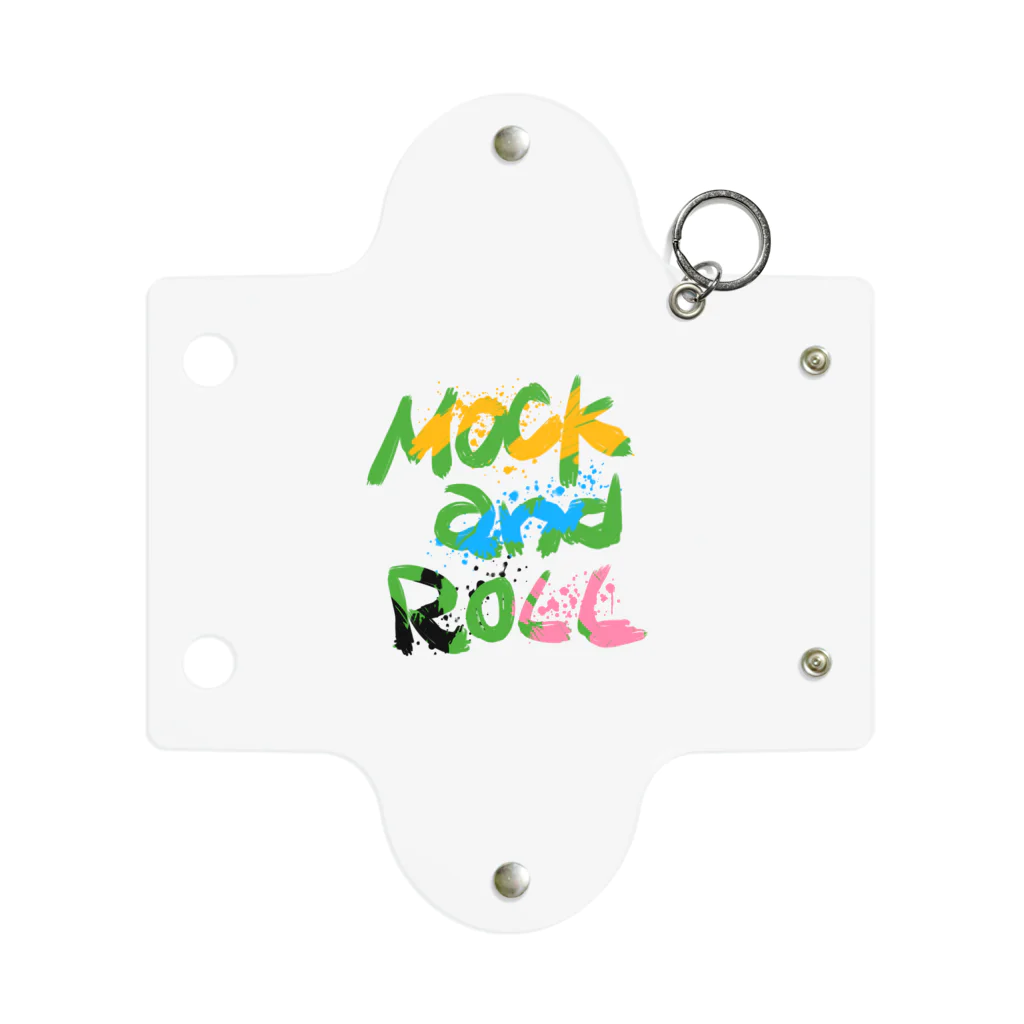 Mock’n RollのMOCK and ROLL 手書きロゴ Mini Clear Multipurpose Case