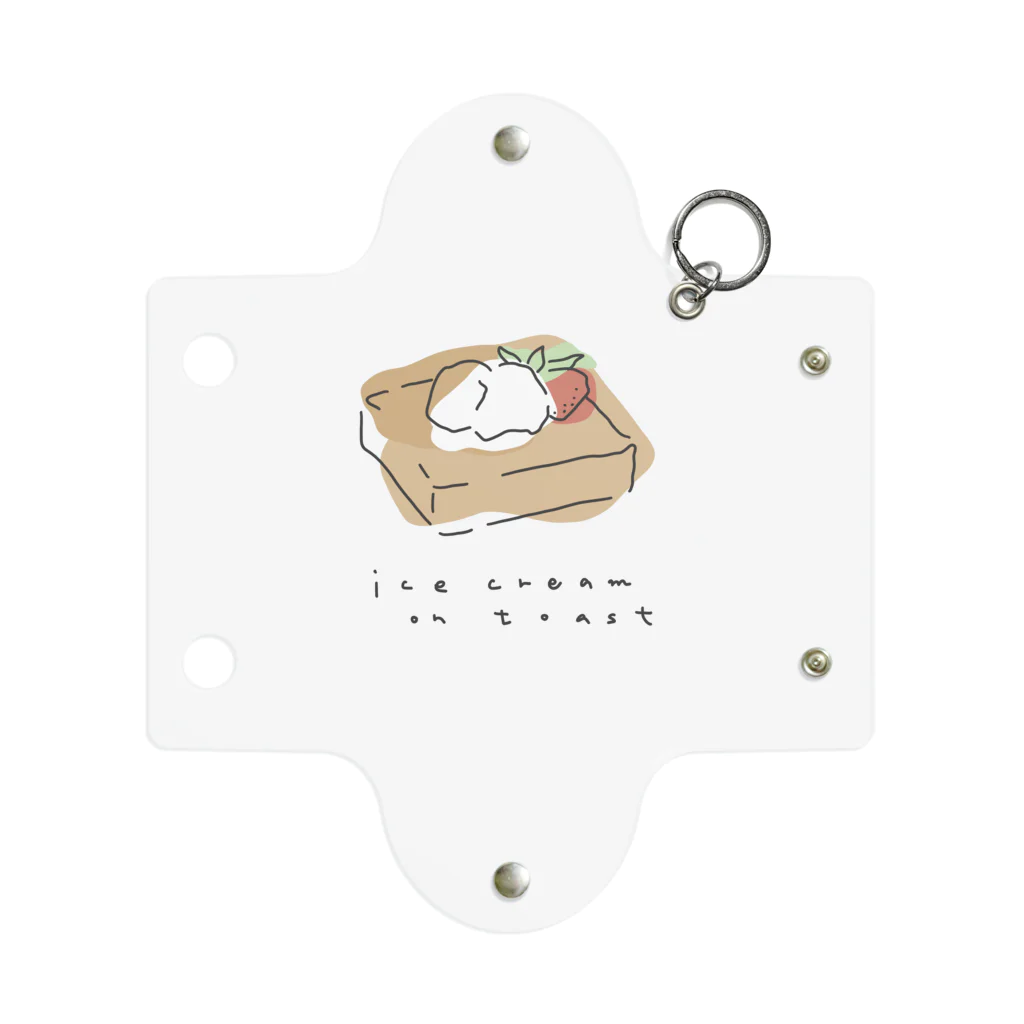 m__plantのice cream on toast Mini Clear Multipurpose Case