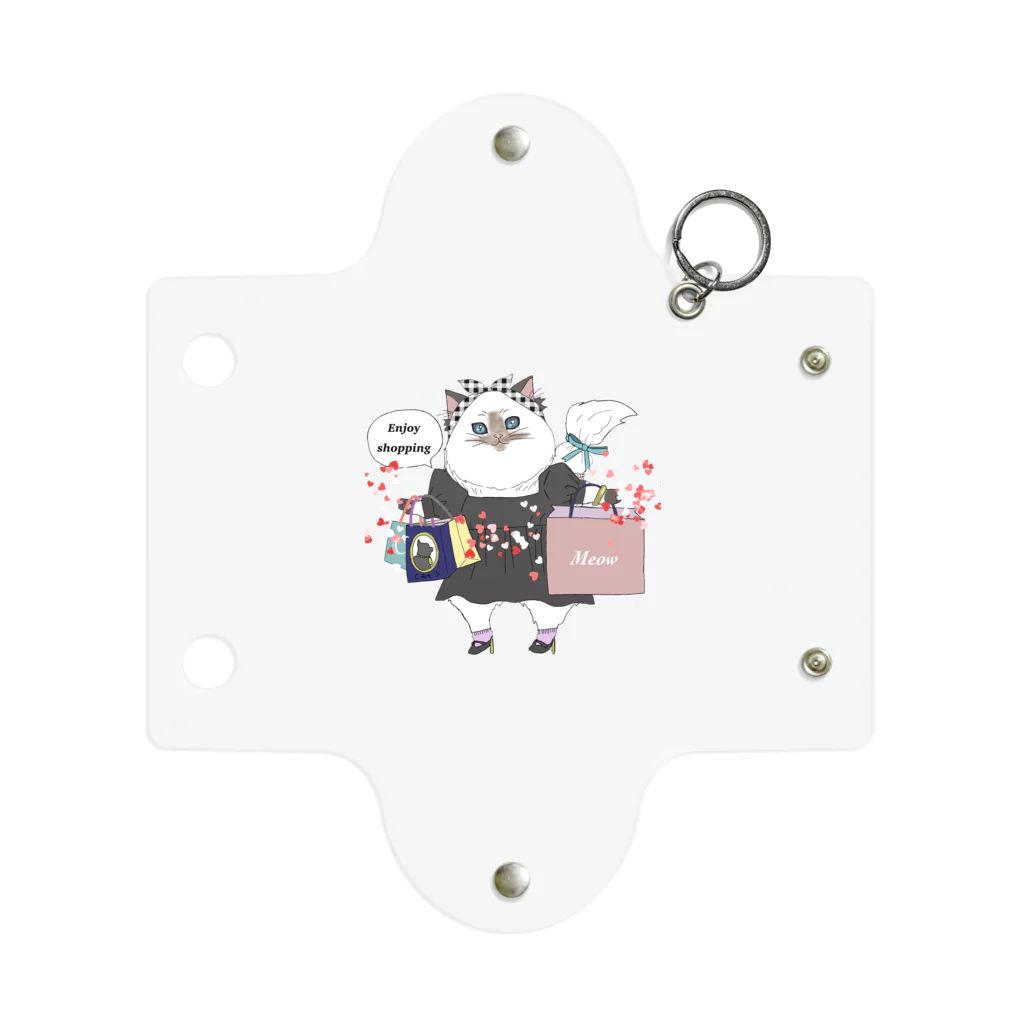 fupifupiのshopping ネコチャン Mini Clear Multipurpose Case