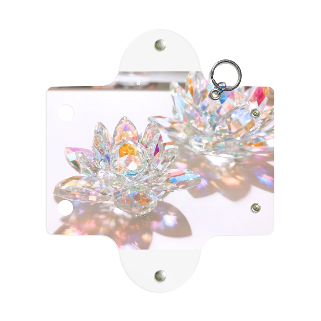 kopanの虹の世界のCrystal Lotus✧︎ Mini Clear Multipurpose Case