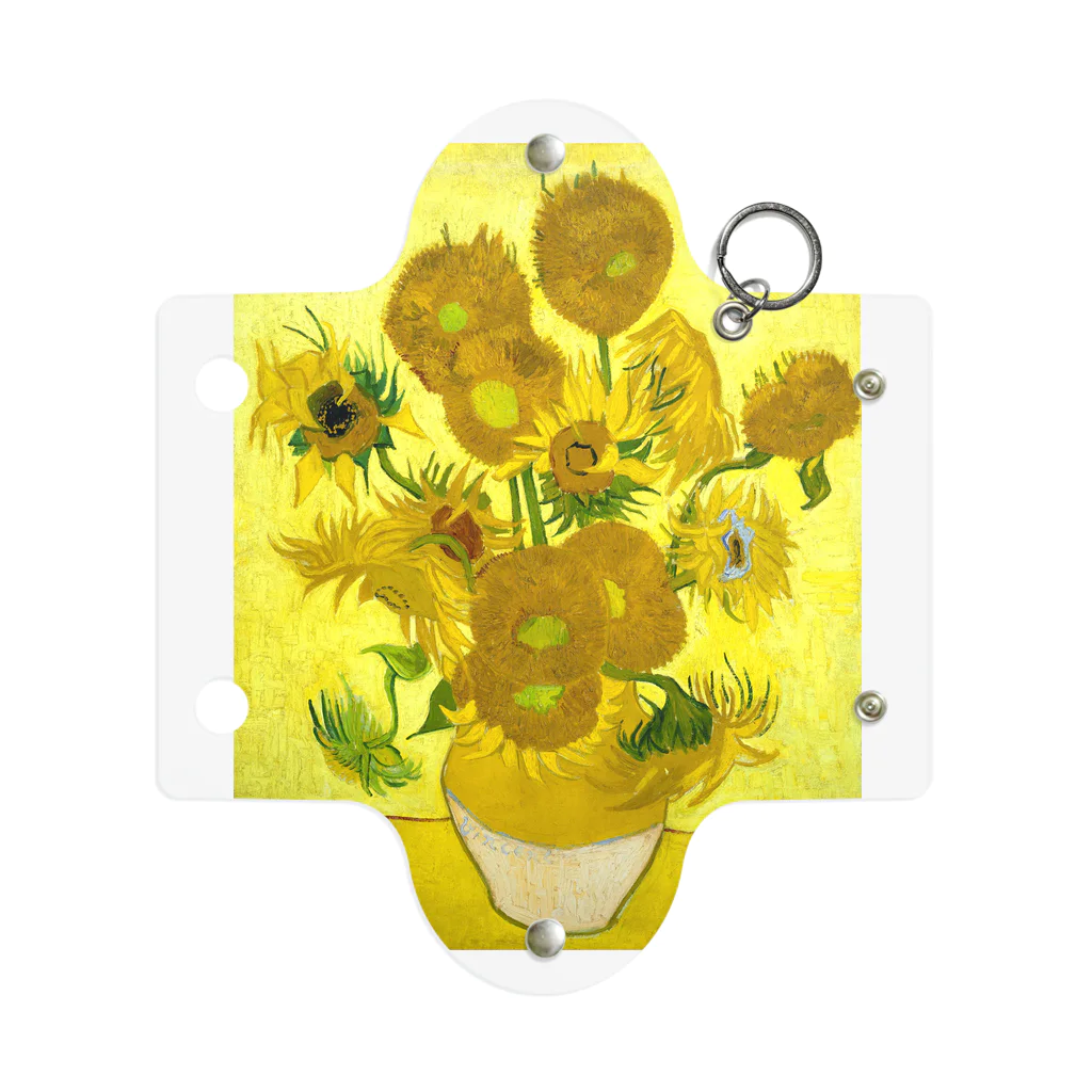 ART のゴッホ/ひまわり　Vincent van Gogh / Sunflowers ミニクリアマルチケース