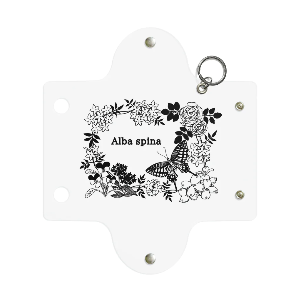 Alba spinaのボタニカル-バタフライ Mini Clear Multipurpose Case
