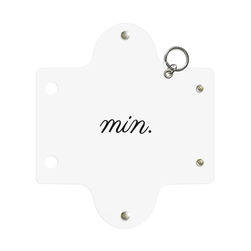 min.のnew シンプルロゴ Mini Clear Multipurpose Case