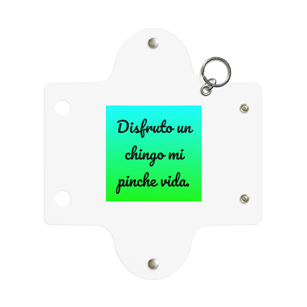 ラテン系和訳 Traducción de músicaのDisfruto un chingo mi pinche vida. Mini Clear Multipurpose Case