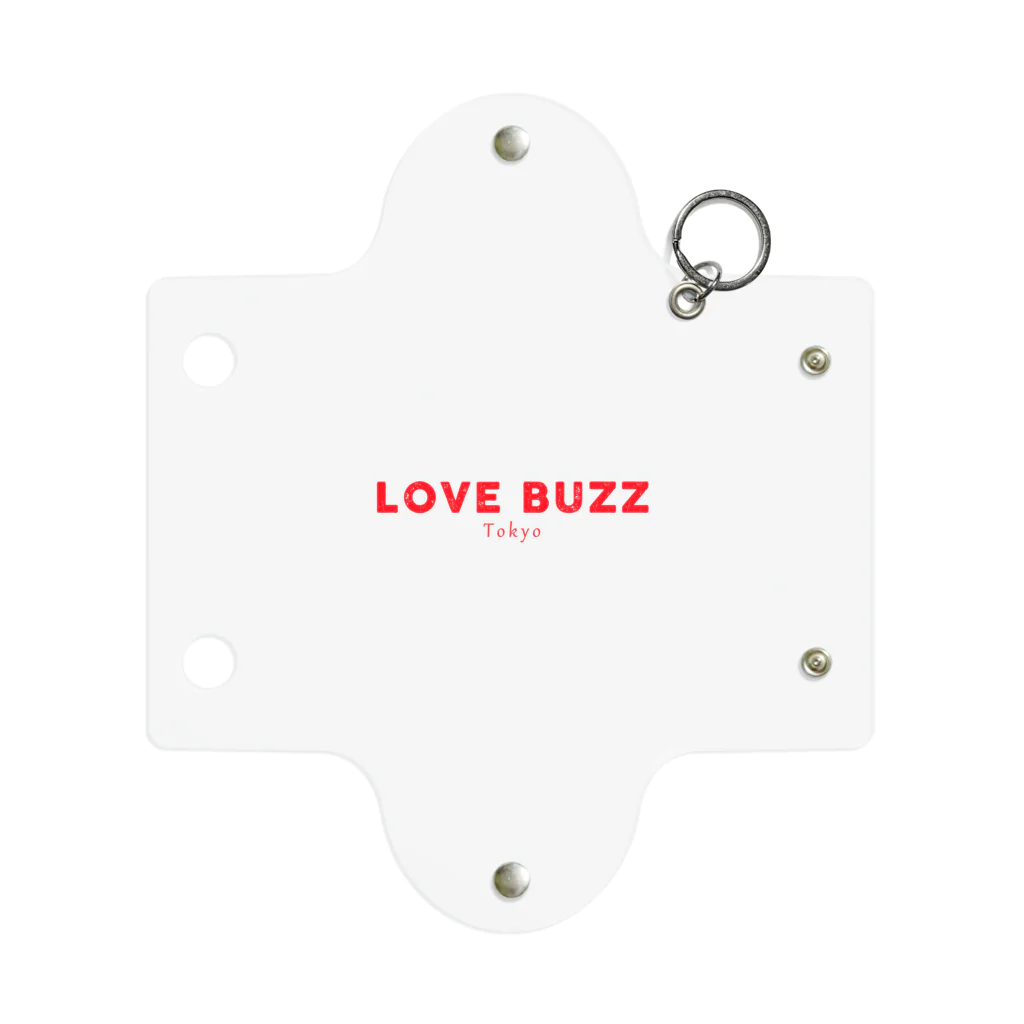 LOVEBUZZのLOVEBUZZ logo RED ミニクリアマルチケース