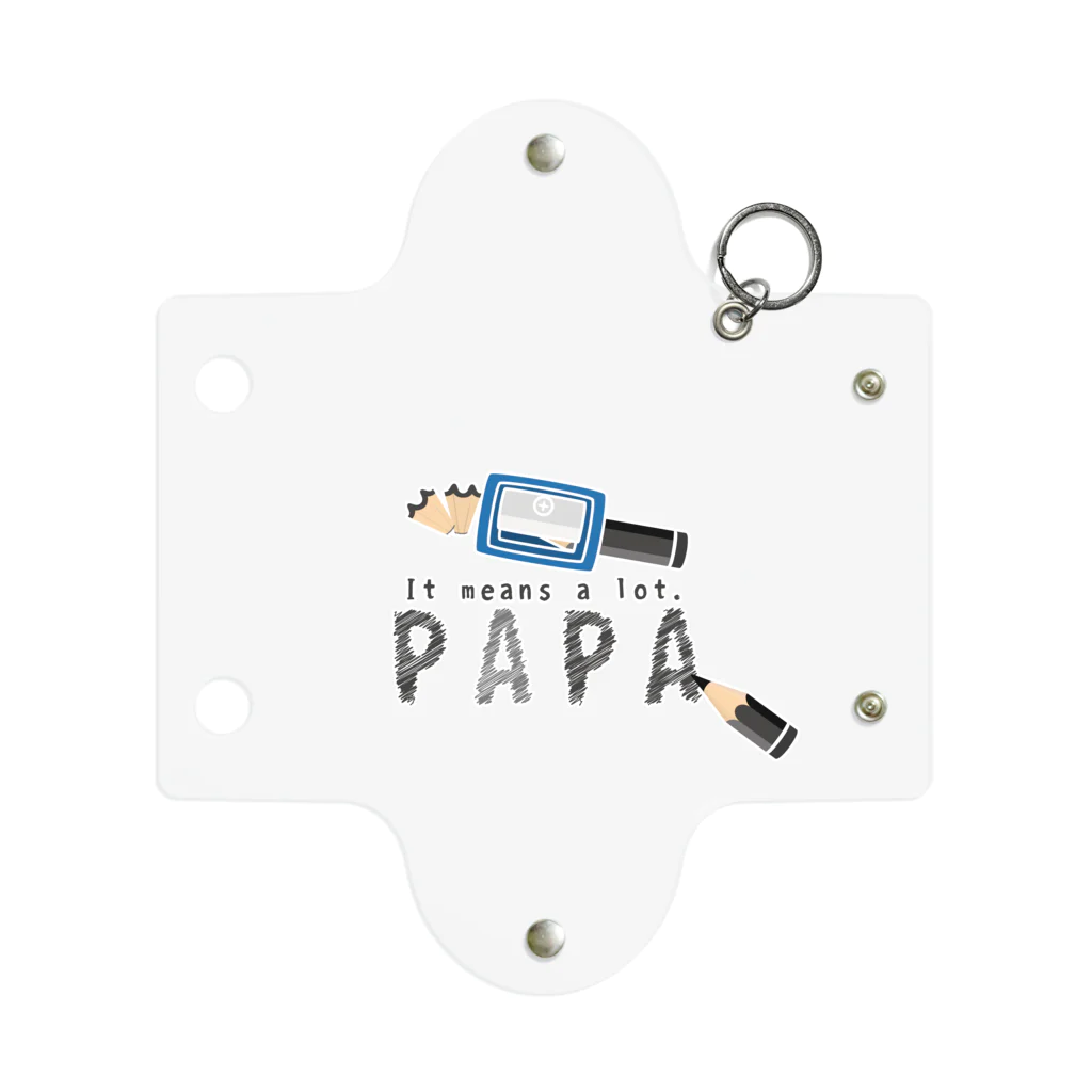 イラスト MONYAAT のちびた鉛筆 PAPA*D Mini Clear Multipurpose Case