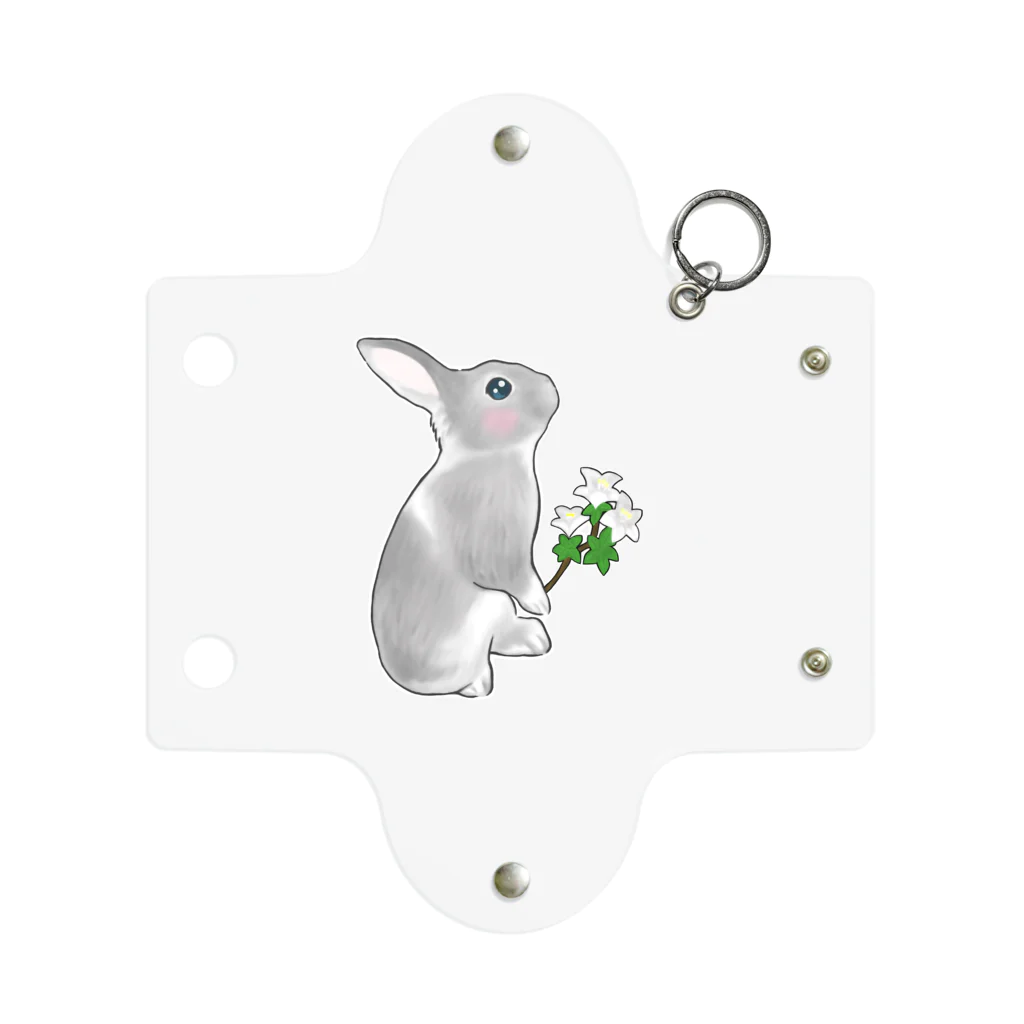 Mock’n Rollのうさぎのモックその3 純白の花を君に Mini Clear Multipurpose Case