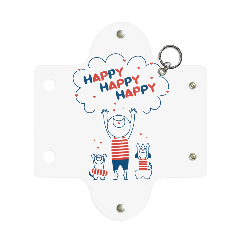 8anna storeのHAPPY HAPPY HAPPY！上を向いて笑おう！夏バージョン Mini Clear Multipurpose Case